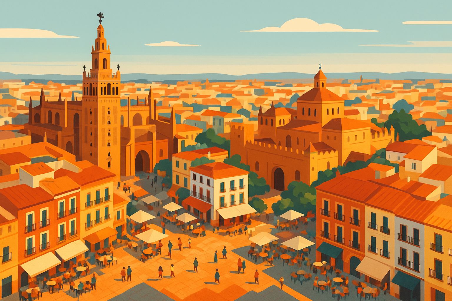 Reizen naar Sevilla